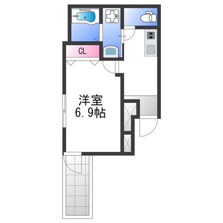 フジパレス深江橋南Ⅱ番館の物件間取画像